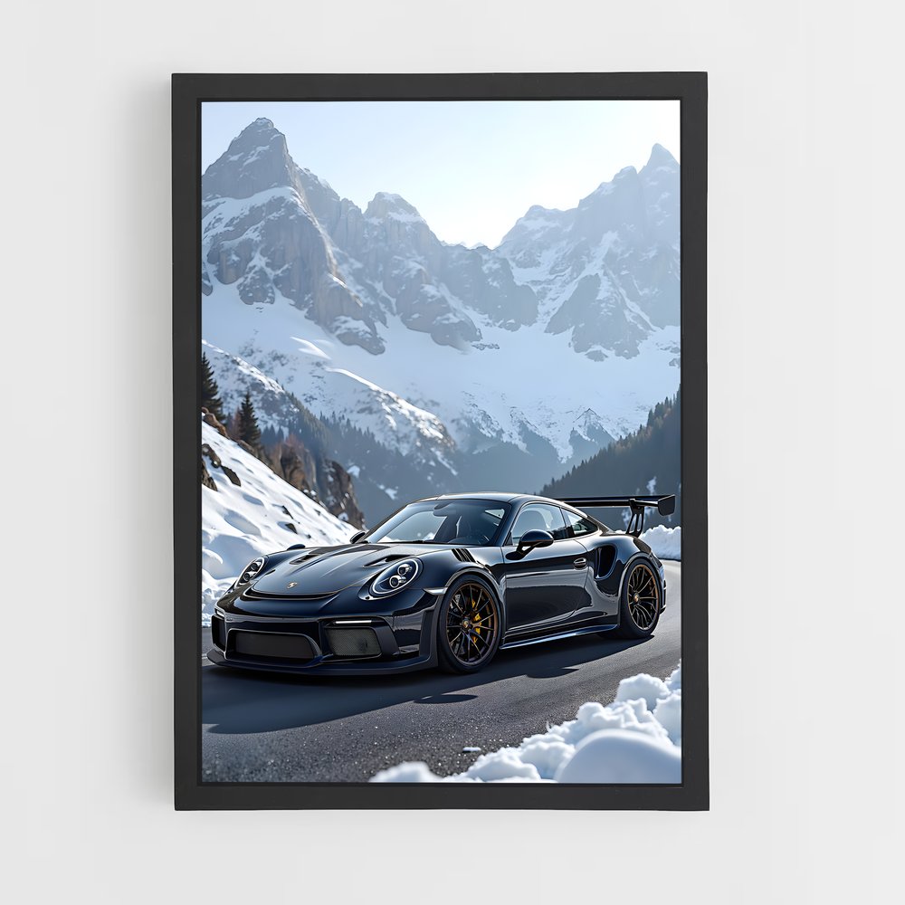 Poster extraordinaire voiture GT RS – affiche Porsche (vue 2)